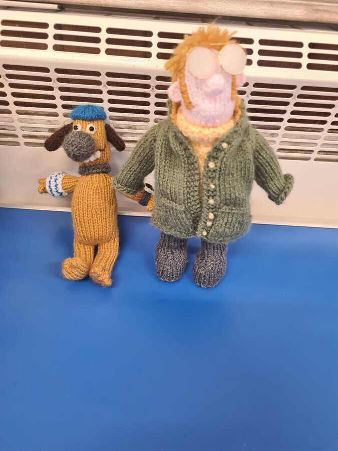 Kate - well known farmer and his dog!
